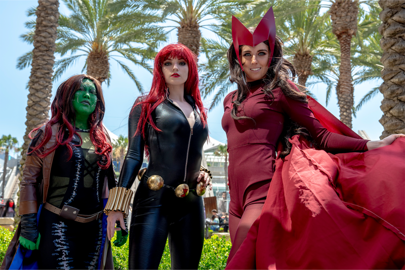 Gamora, Black Widow, and the Scarlet Witch are here to save the day in the Mighty Marvel fashion!
